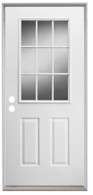 3’ 9-Lite Entry Door