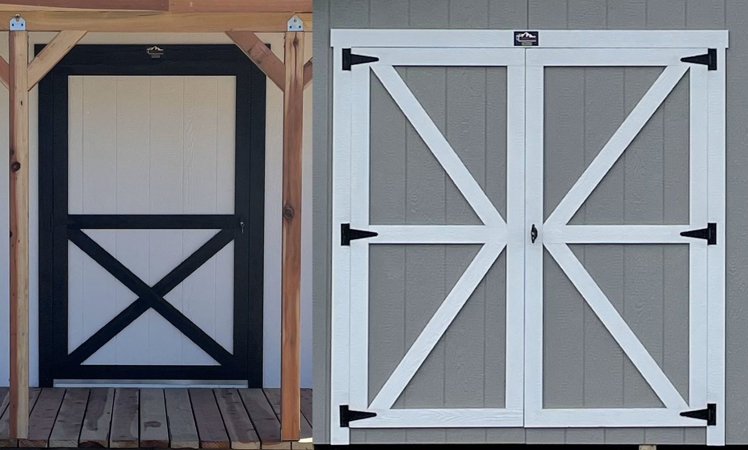 Different Barn Door Designs available in our premium trim package (See 3d configurator for options)